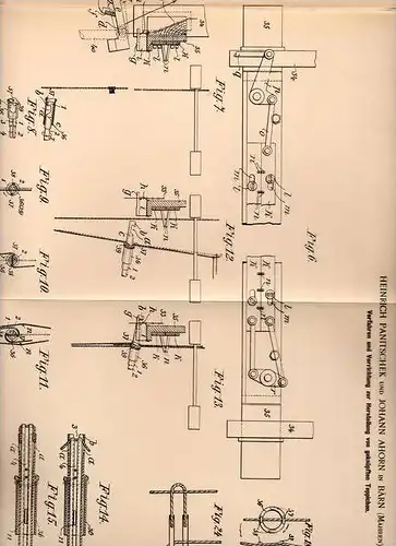 Original Patentschrift - J. Ahorn in Bärn / Moravský Beroun , Mähren , 1901 , geknüpfte Teppiche , Teppich , Perser !!!