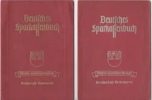 Sparbuch - Sammlung ab 1918 !!! Berlin und Umgebung , Schorfheide , Sparkasse , Bank , Geld !!!