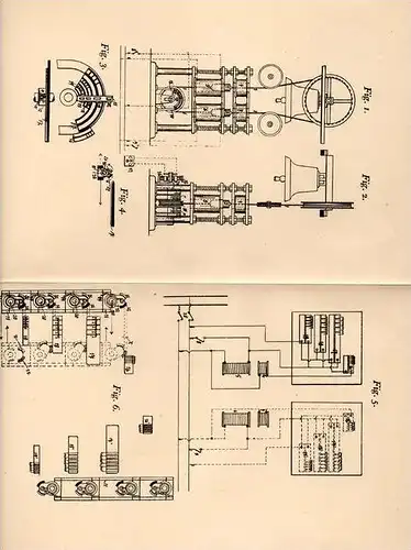 Original Patentschrift - C. Emmermann in Gescher i.W. , 1904, Apparat zum Läuten von Kirchenglocken , Glocke , Kirche !!