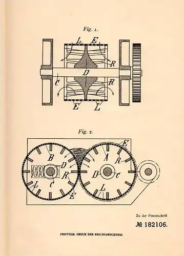 Original Patentschrift - Paul Baur in Brugg , 1905 , Siebbleche für Lehm und Ton , Ziegel - Herstellung !!!