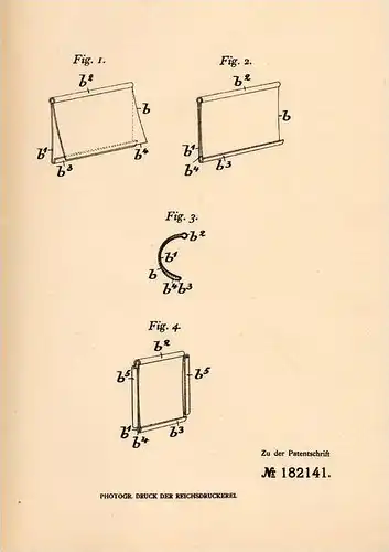 Original Patentschrift - Albert Morse in Wellesley , Mass., USA , 1905 , Halter für Briefmarken , Briefmarke !!!