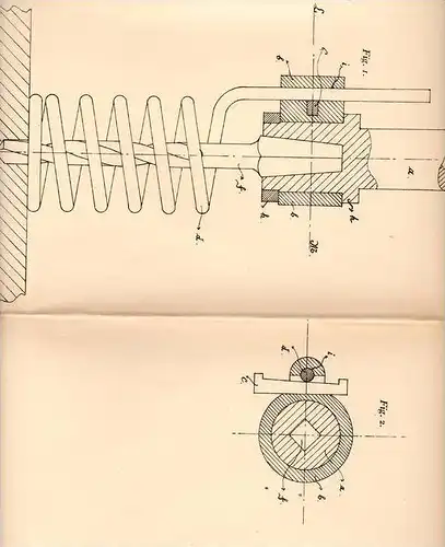 Original Patentschrift - C. Leon in Hassee b. Kiel , 1906 , Apparat für Bohrmaschinen !!!