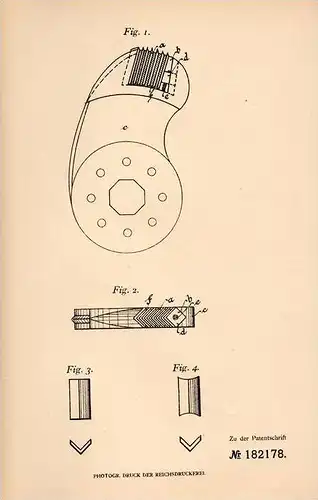 Original Patentschrift - J. Malsburg in Schönebeck a. E. , 1906 , Schläger für Schlagmühlen , Mühle !!!