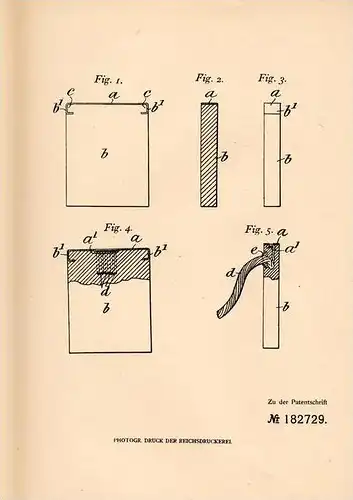 Original Patentschrift - The Morgan Crucible Ltd. in Battersea , England , 1906 , Metallkappen auf Graphit !!