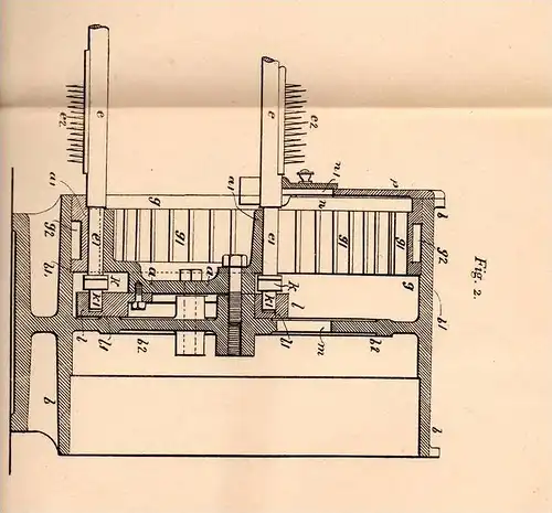 Original Patentschrift - John Fraser in Westburn Foundry , Arbwath , Scotland , 1902 , Antrieb für Streckmaschine !!!