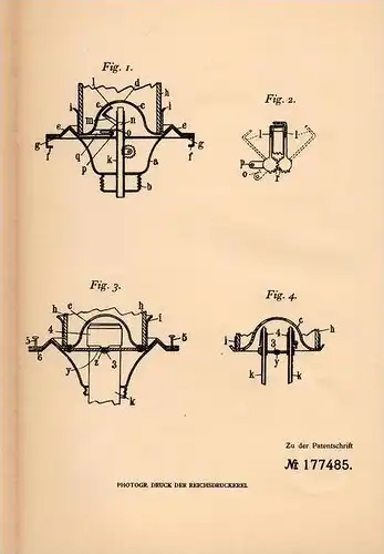 Original Patentschrift - L. Nissim in Westcliff on Sea , England , 1905 , Löschvorrichtung für Lampen !!!