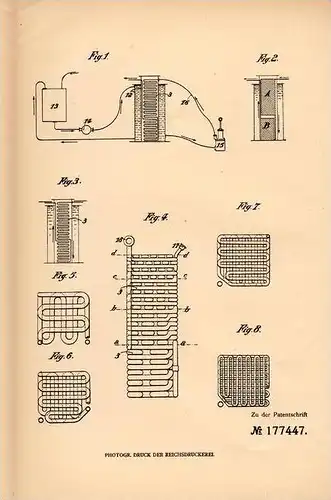 Original Patentschrift - Charles Renard in Meudon , 1904 , Röhrenkessel für Dampfmaschine !!!