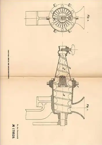 Original Patentschrift - Hugo Schulze in Priestewitz i. Sa. , 1906 , Fleischhackmaschine , Fleischerei , Metzgerei !!!