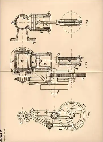 Original Patentschrift - Feilenfabrik GmbH in Ammendorf b. Halle a.Sa., 1905 , Pumpe für dickflüssige Stoffe !!!