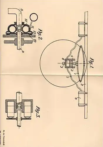 Original Patentschrift - P.H. de Saint - Senoch in Paris , 1906 , Luft - Federung für Motorwagen , Automobile !!!