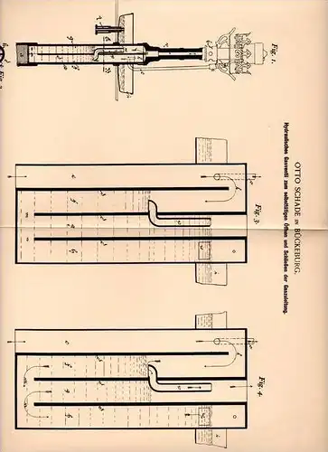 Original Patentschrift - Otto Schade in Bückeburg , 1902 , Hydraulische Gasventil für Lampen , Gas - Beleuchtung !!!