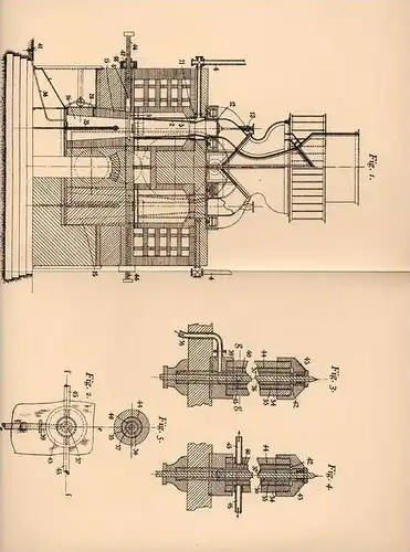 Original Patentschrift - A. Rummens in Koekelberg , 1905 , Apparat zur Mischgas - Erzeugung !!!