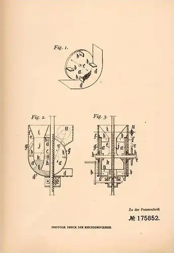 Original Patentschrift - A. Cabrier in Moulins , 1904 , Apparat zum für Retorten von Gas- und Zinköfen , Ofen !!!