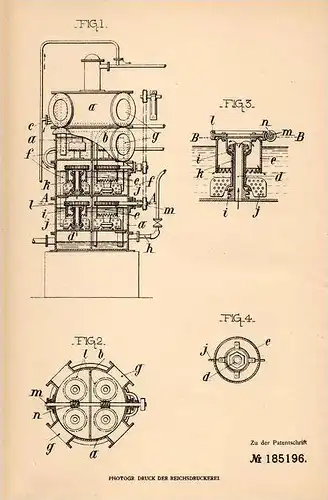 Original Patentschrift - Jan Adriaanse in Harderwijk , 1905 , Destillationsapparat für Ammoniakwasser !!!