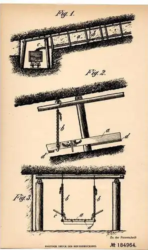 Original Patentschrift - Pierre Fontenelle in Marcinelle , 1905 , schwingende Förderrinne in Bergwerk , Bergbau !!!