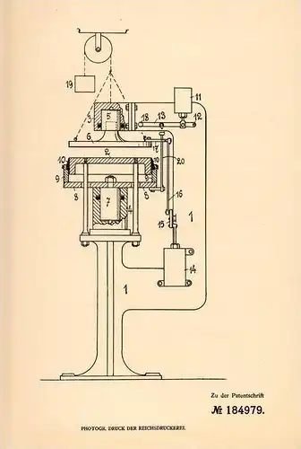 Original Patentschrift - A. Austerlitz in Györ , Ungarn , 1906 , Maschine für Ölkuchen , Kuchen !!!