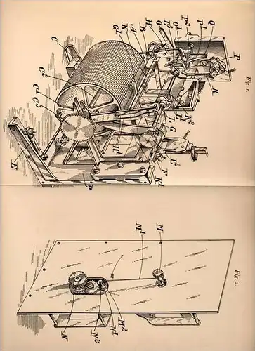 Original Patentschrift - Horace Darwin in Chesterton , England , 1905 , Apparat zum Registrieren in Koordinaten !!!