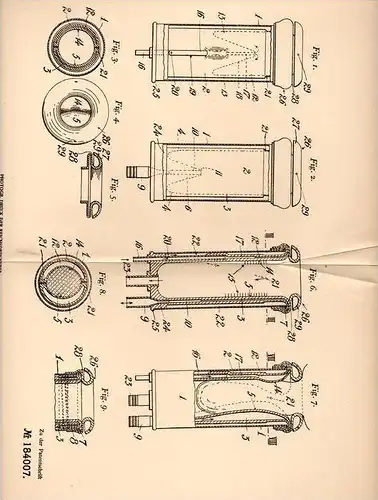 Original Patentschrift - A. Gillies in Terang , Victoria , Australia , 1905 , pneumatischer Melkbecher , Melken , Kuh !