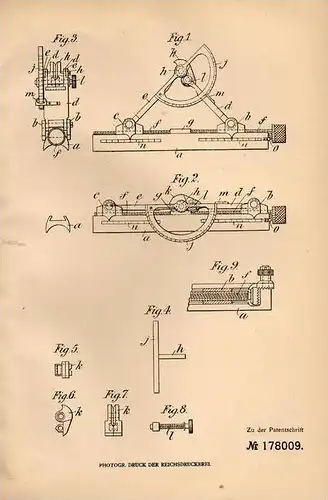 Original Patentschrift - W. Meeson in Ponders End in England , 1905 , Visier !!!
