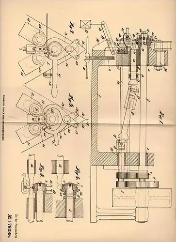 Original Patentschrift - F. Lannoy in Chatelineau und Lüttich , 1905 , Maschine für Ketten und Ringe !!!