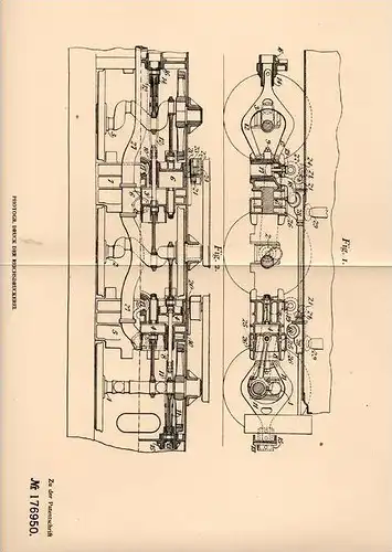 Original Patentschrift - Cecil Paget in Sutton Bonnington , England , 1905 , Lokomotive , Lok , Train !!!