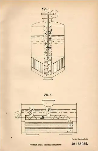 Original Patentschrift - Th. Halpaus in Rittmarshausen - Gleichen b. Göttingen , 1906 , Kochapparat mit Umlaufrohr !!!
