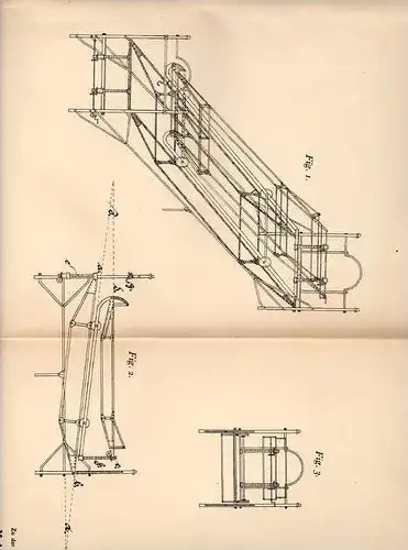 Original Patentschrift - Dr. Max Koehler in Hohenlohehütte , O.-Schl., 1906 , Streckbank für menschlichen Körper  !!!