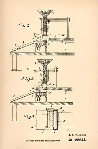 Original Patentschrift - J. Beyvers in Neu - Isenburg b. Frankfurt a.M., 1906 , Einbrennen von Schriftzeichen !!!