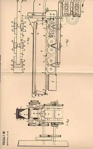Original Patentschrift - R. Stanley in Nuneaton , Warwick , 1905 , Maschine zur Erz - Zerkleinerung und Wäsche !!!