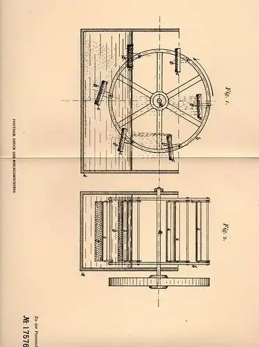 Original Patentschrift - W. Sauerbrey in Hirschberg , Schlesien , 1906 , Aufbereitung von Erz bei Gold - Verarbeitung !!