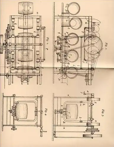 Original Patentschrift - Fa. A. Wagner in Böblingen , 1904 , Faßtransportschwinge , Fass , Fässer , Bierfaß !!!