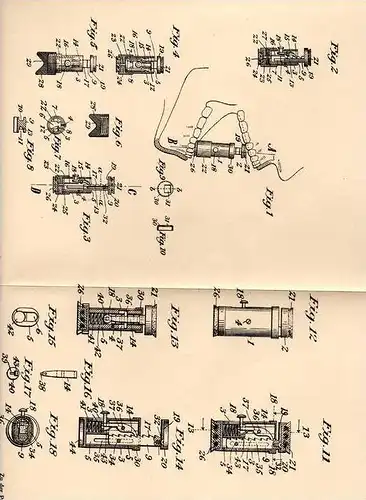 Original Patentschrift - Mundsperrer für Zahnarzt , 1905 , J. Besant in Saranac Lake , USA , Kieferchirurg , Zähne !!!