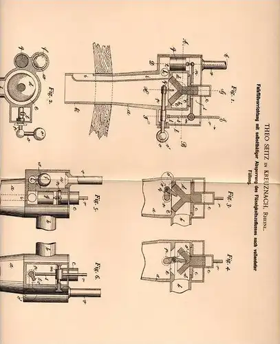 Original Patentschrift - T. Seitz in Kreuznach , Rheinl., 1900 , Faß - Abfüllvorrichtung , Bierfass , Fässer !!!