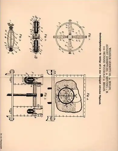 Original Patentschrift - A. Lehmpfuhl in Sietzing i.M. und Berlin , 1901 , Aufzug - Geschwindigkeitsregler , Lift !!!