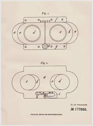 Original Patentschrift - E. Wünsche AG in Reick b. Dresden , 1906 , Stereoskop - Kamera !!!