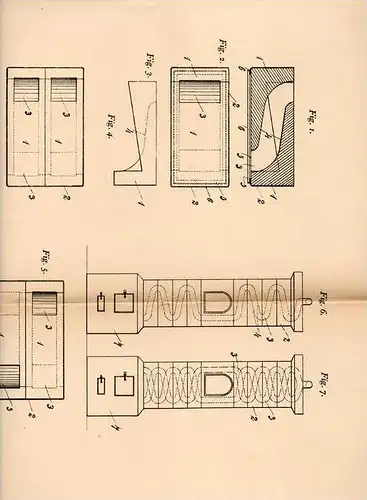 Original Patentschrift - G. Guttmann in Bregenz , 1905 , Formstein für Kachelofen , Ofen !!!