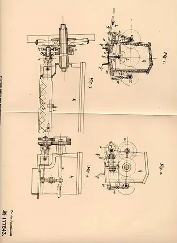 Original Patentschrift - H.F. Eckert AG in Berlin - Friedrichsberg , 1906 , Düngerstreuer , Landwirtschaft !!!