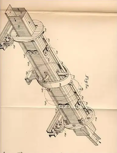 Original Patentschrift - Adolf Suess in Witkowitz , Mähren , 1906, Fördervorrichtung für Schüttgut , Kies , Koks , Kohle