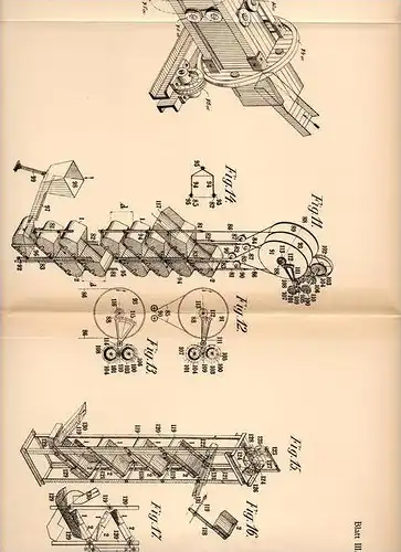 Original Patentschrift - Adolf Suess in Witkowitz , Mähren , 1906, Fördervorrichtung für Schüttgut , Kies , Koks , Kohle