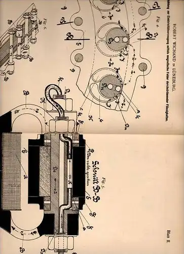 Original Patentschrift - R. Wichand in Lüneburg , 1900 , Elektricitätserzeugung , Elektricität !!!