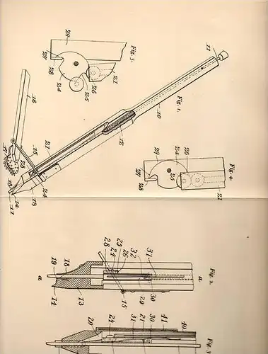 Original Patentschrift - S. Tattrie in Lebanon , Illinois , USA , 1905 , Teppich - Befestigung , Strecker  !!!