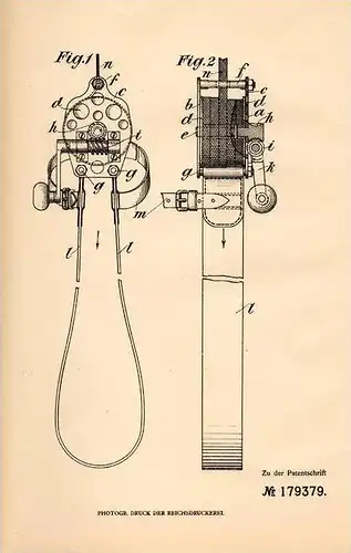 Original Patentschrift - G. Gerber in Aarau , Altstetten - Zürich und Rorschach , 1906 , Rettungstrommel für Menschen !!