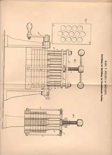 Original Patentschrift - Brause - Limonade Pastillen , 1901 , K. Helbig in Dresden , Brausetabletten , Limo !!!