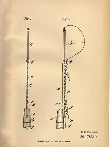 Original Patentschrift - J. Bessel in Schönheide , Bez. Breslau , 1906 , Fänger für Raubtiere , Jagd , Läger , Wild !!!