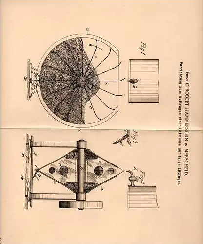 Original Patentschrift - Robert Hammerstein in Merscheid , 1903 , Apparat für Lötmasse , Löten , Lötofen !!!