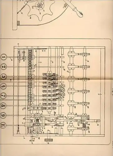 Original Patentschrift - J. Welter in Malaga , 1906 , Rechenmaschine , Mathematik , Rechner !!!