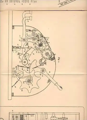 Original Patentschrift - J. Welter in Malaga , 1906 , Rechenmaschine , Mathematik , Rechner !!!