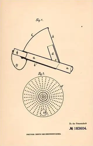 Original Patentschrift - W. Beim in Eving b. Dortmund , 1906 , Gießkanne , Kanne !!!