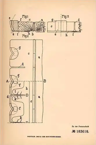 Original Patentschrift - A. Bechelen in Steinbach b. Sennheim i. Els., 1906 , Spinnmaschine , Spinnerei , Fadenfänger !!