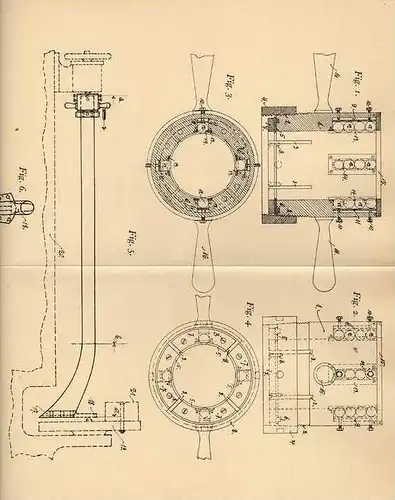 Original Patentschrift - W. Kramer in Annen , 1905 , Abschlichten von Ruder - Schäften  !!!